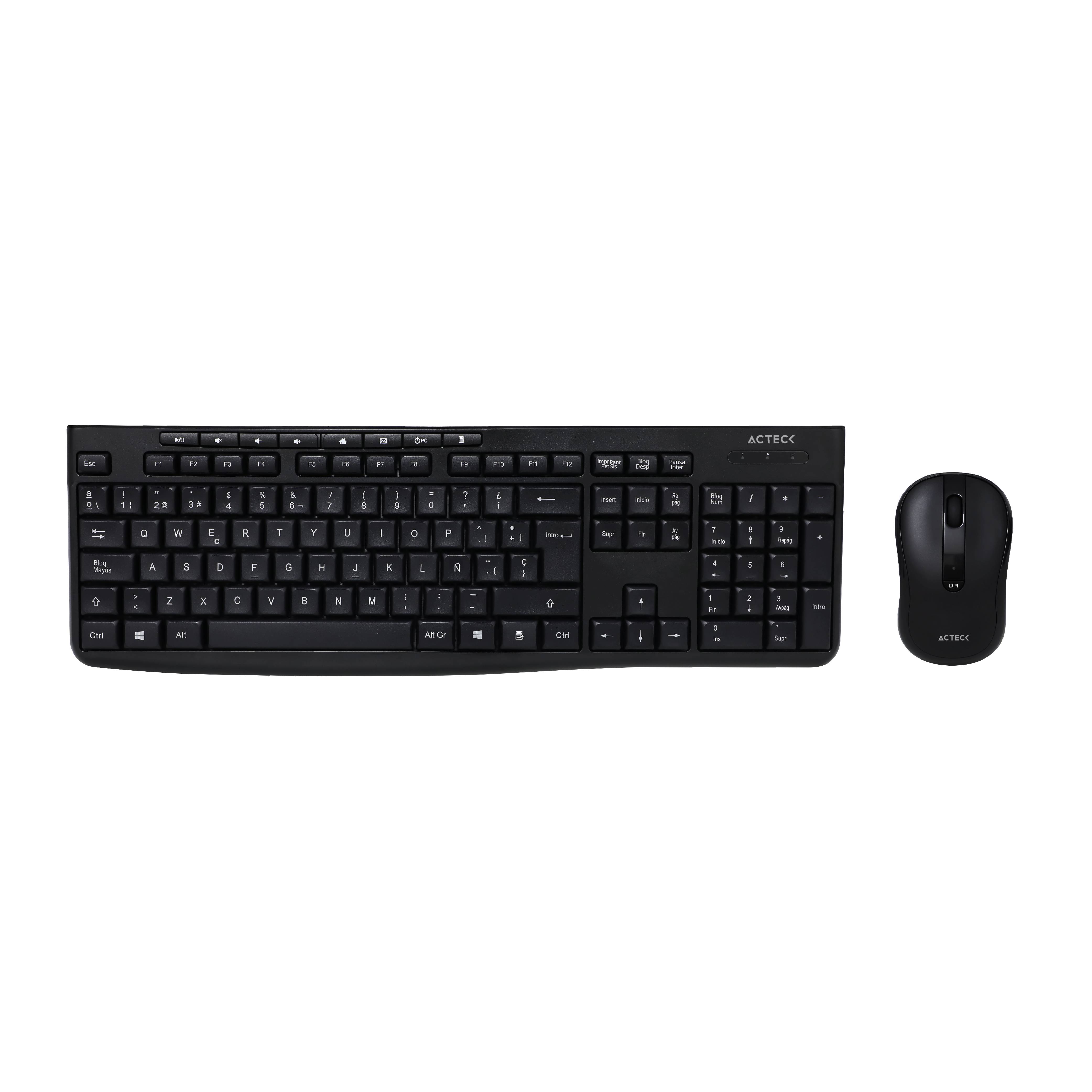 Kit Teclado y Mouse Acteck CREATOR PRIME MK455 Essential Series Teclado y Mouse Inalámbrico - Kit Teclado y Mouse Acteck CREATOR PRIME MK455 Essential Series Teclado y Mouse Inalámbrico -